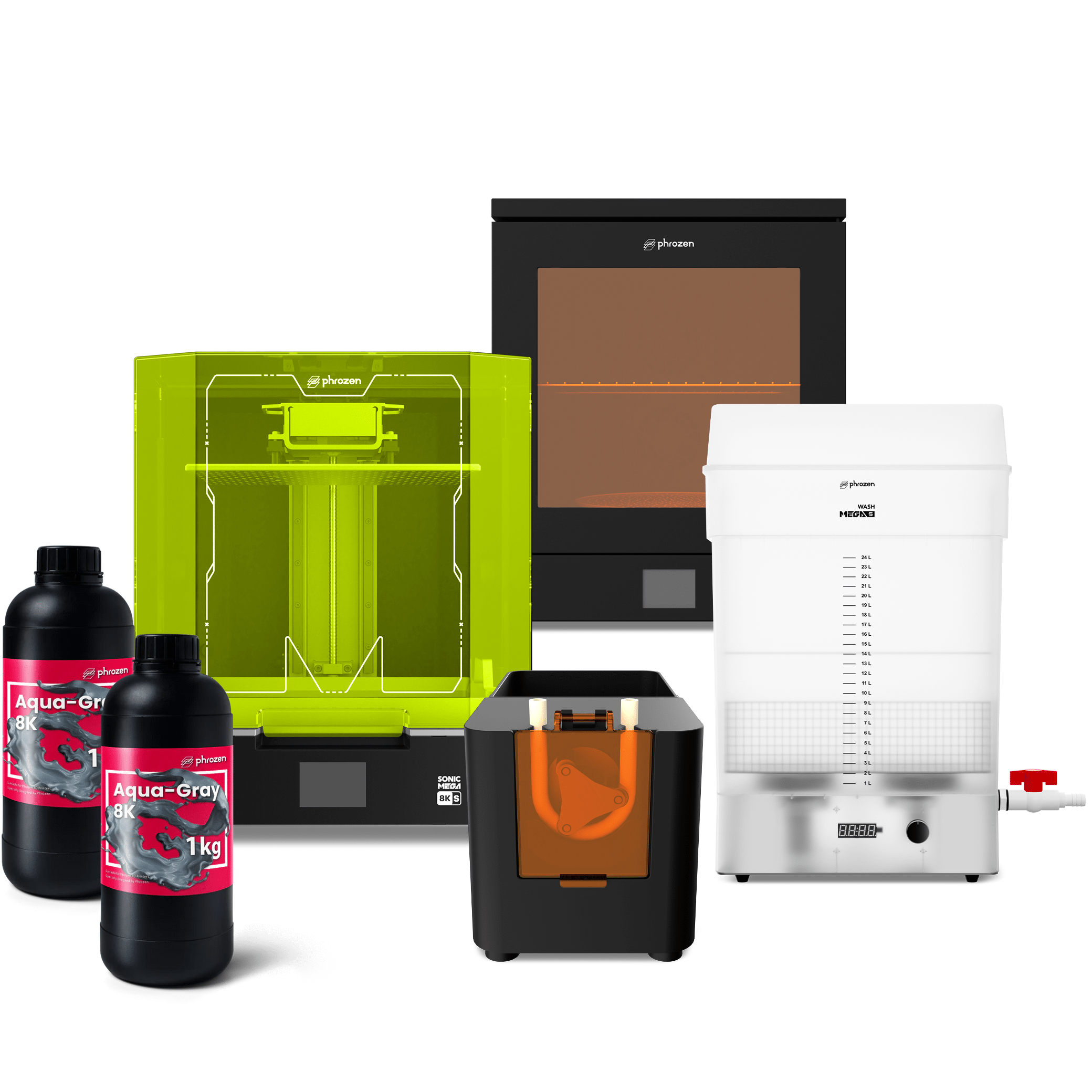 3D Printers - Pre-Order Deal! Phrozen Sonic Mega 8K S – Wash & Cure Mega S & 2 Resins
