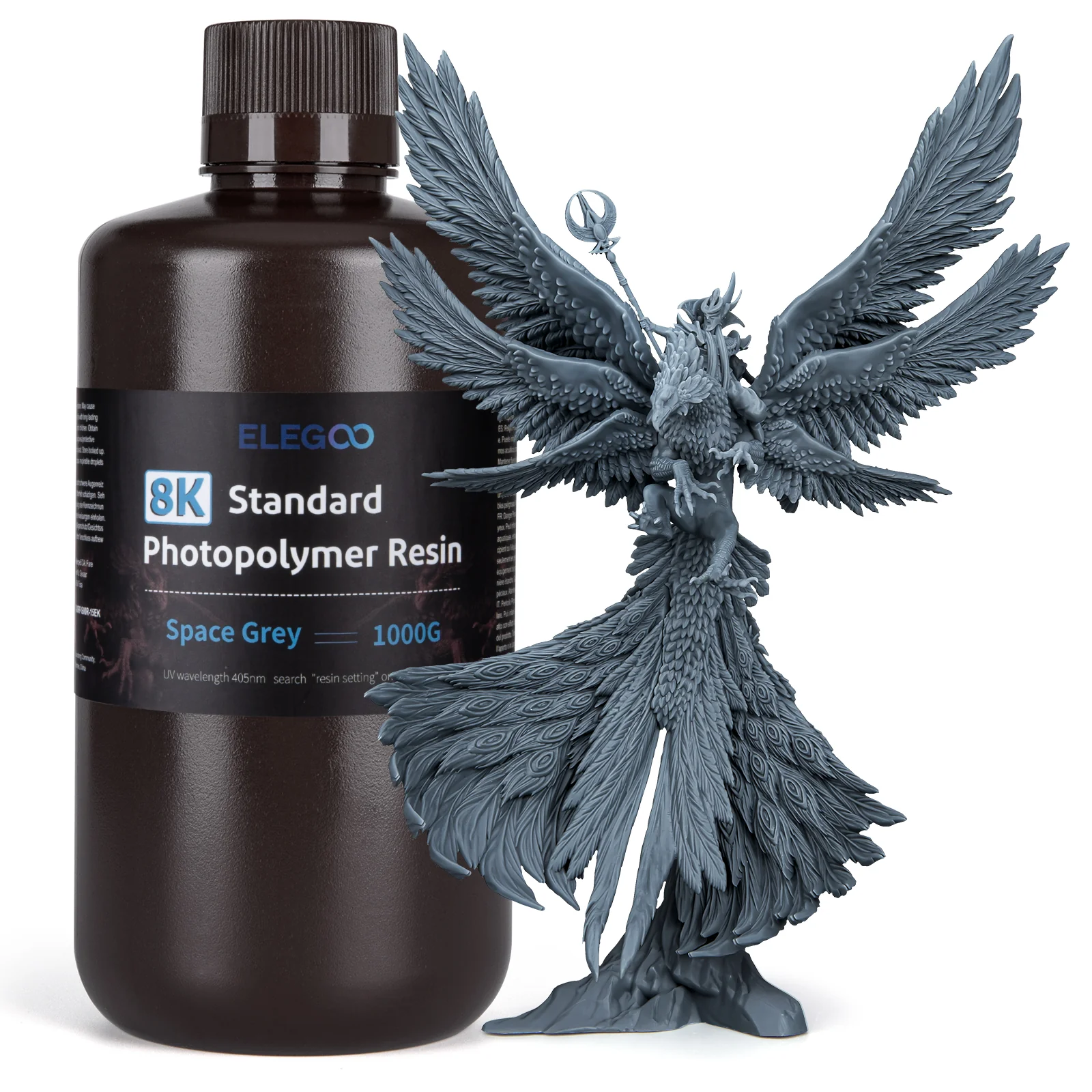 Uncategorized - ELEGOO Resin Standard 8K - Space Grey (1KG)
